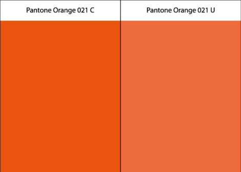 Pantone C ja U värikoodit